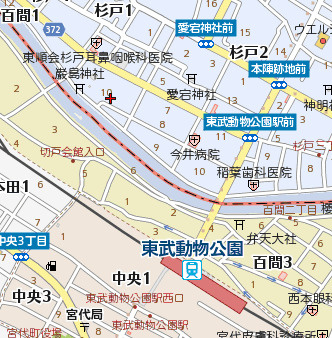 サニーヒルズの地図