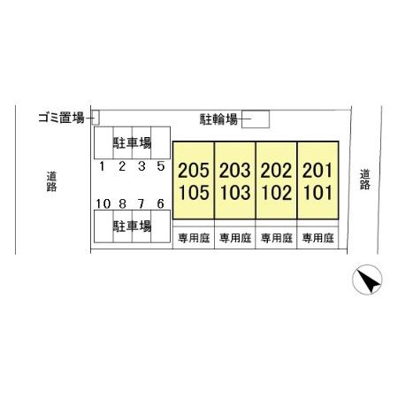 アルバの区画図