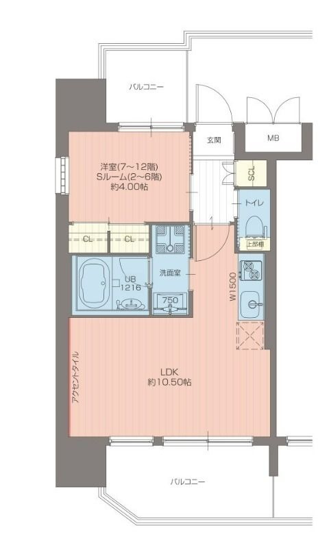 プレジオ都島北通の間取り