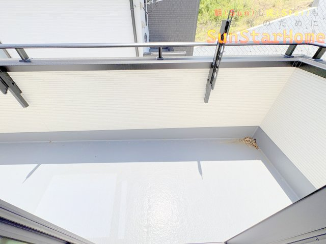 【サンスターホーム】青梅市長淵1丁目　新築5号棟のバルコニー