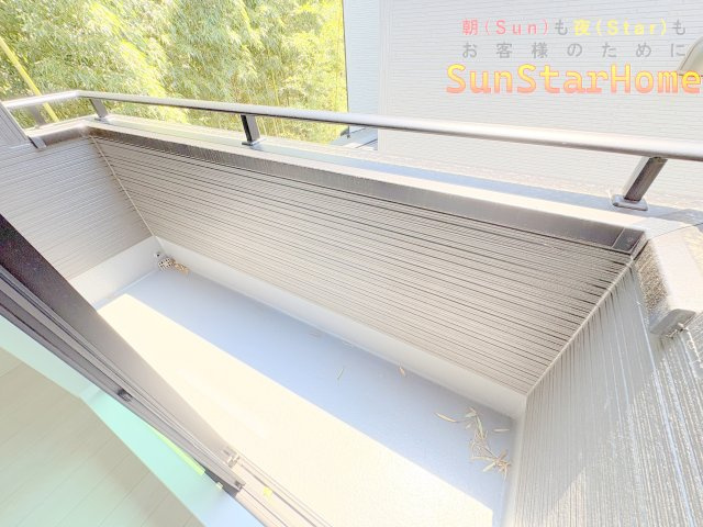 【サンスターホーム】青梅市長淵1丁目　新築4号棟のバルコニー