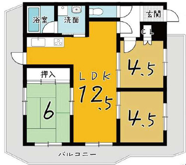 六甲ヒルズ篠原台の間取り
