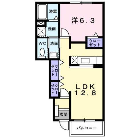 【間取り】 | ストラーレ　牛川