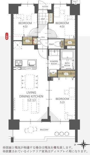川越パークホームズ　中古マンション　2階の間取り|令和8年8月21日撮影。