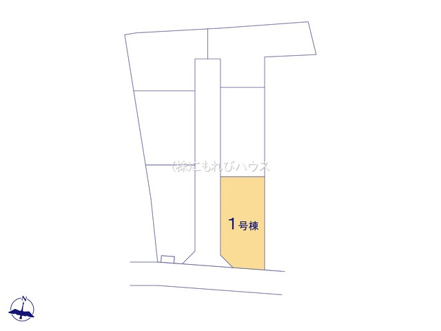 上尾市平方　3期　新築一戸建て　グラファーレ　01の区画図|1号棟