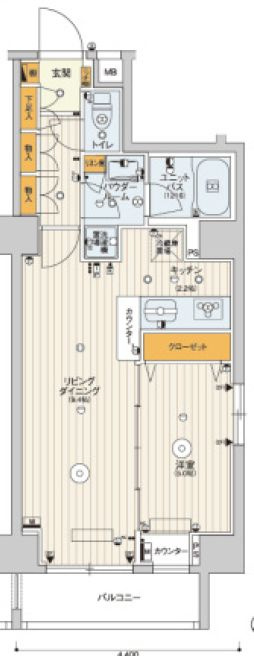 スカイコートパレス押上Ⅱの間取り