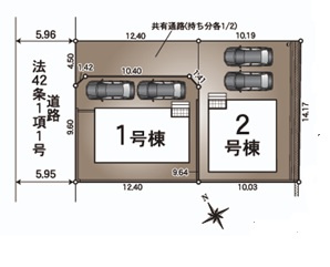 【区画図】 | クレイドルガーデン周南市城ケ丘第5　一号地 