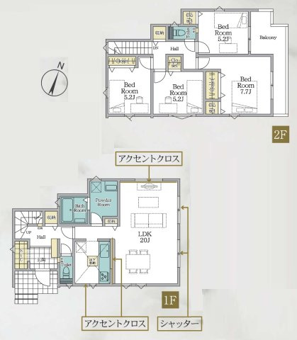 横浜市神奈川区菅田町2期　2号棟の間取り