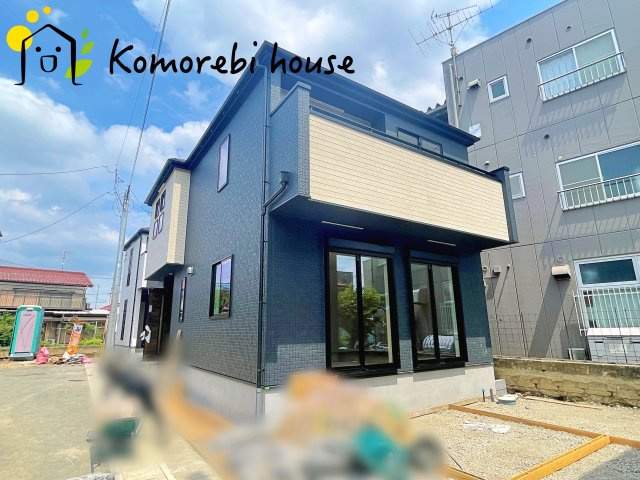 上尾市平方　3期　新築一戸建て　グラファーレ　02の外観|8/4撮影