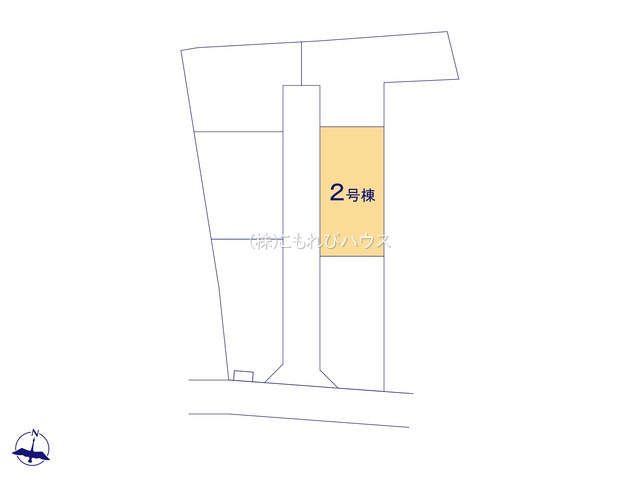 上尾市平方　3期　新築一戸建て　グラファーレ　02の区画図|2号棟