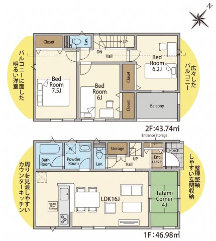 横浜市青葉区美しが丘西第1　7号棟の間取り