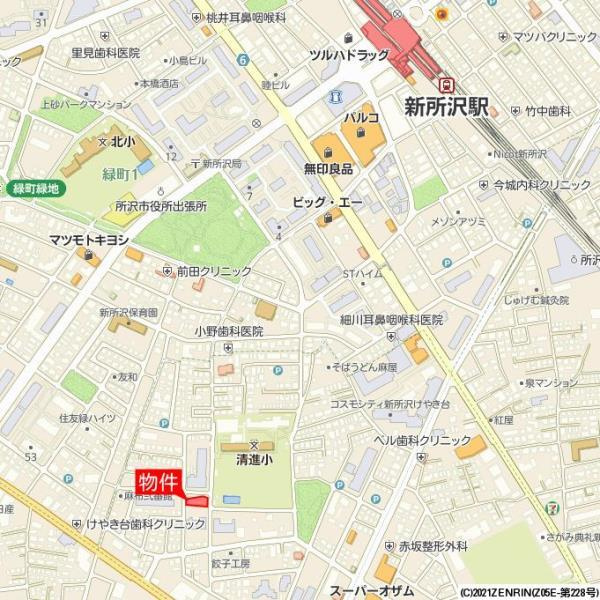ルミナスけやき台の地図