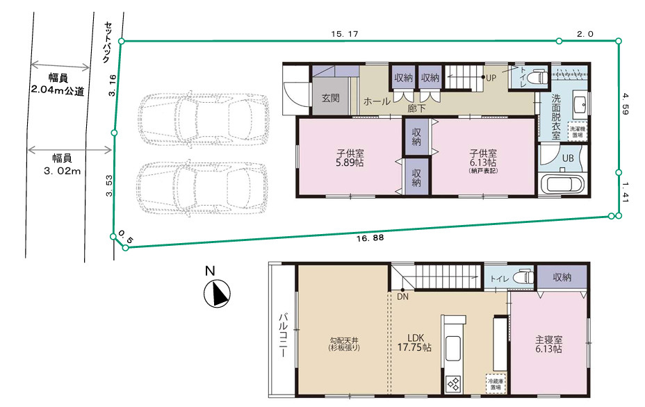 鎌倉市岩瀬　新築戸建　全2棟2号棟