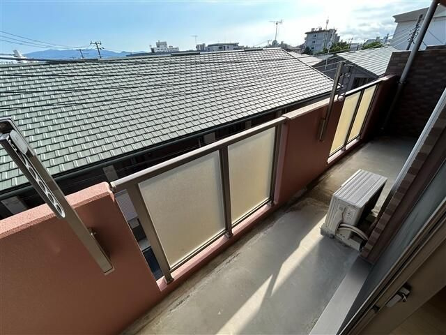 千寿パレスのバルコニー