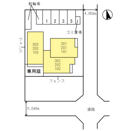 セジュールミヤケの地図