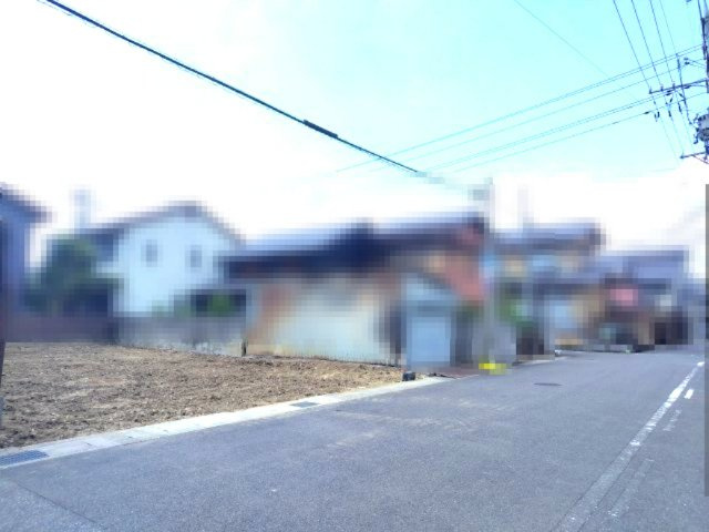 ６６７９９　岐阜市長良葵町1丁目土地の前面道路含む現地写真