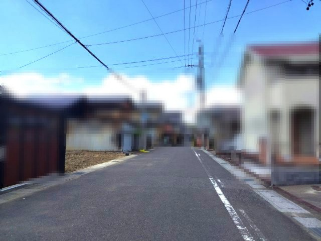 ６６７９９　岐阜市長良葵町1丁目土地の前面道路含む現地写真