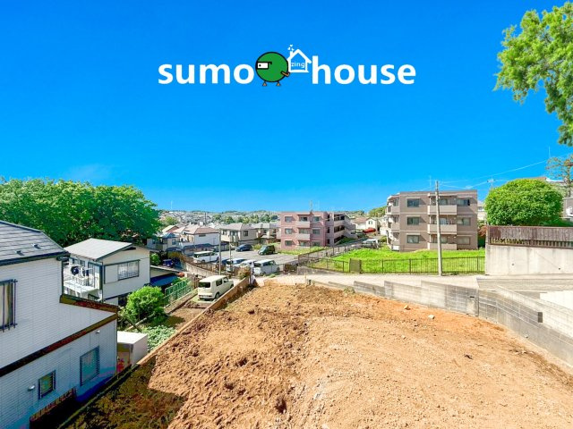 横浜市保土ヶ谷区上菅田町　1号棟の前面道路含む現地写真|前面道路含む現地写真です