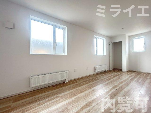 【新築戸建】札幌市白石区北郷3条14丁目2棟の洋室|同仕様物件