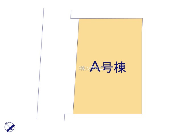 川越市藤間　全1棟　新築戸建　ハートフルタウンの区画図