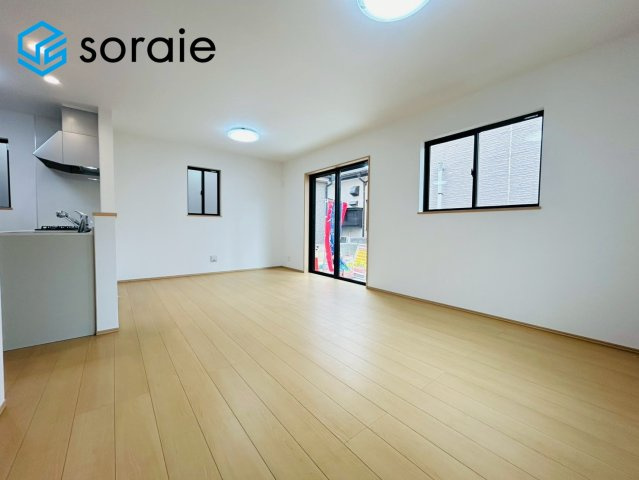川越市藤間　全1棟　新築戸建　ハートフルタウンの居間・リビング|6/2撮影