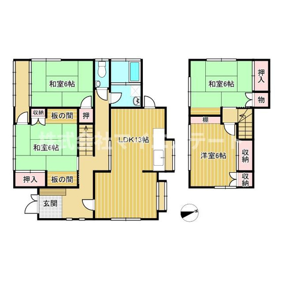 【間取り】 | 豊原中町戸建