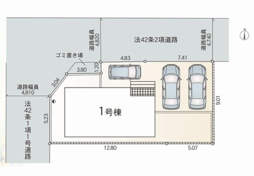 【仲介手数料０円】秦野市堀西第26　新築一戸建ての区画図|秦野市堀西第26　新築一戸建て