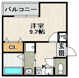 フジパレス宝塚中野町の間取り