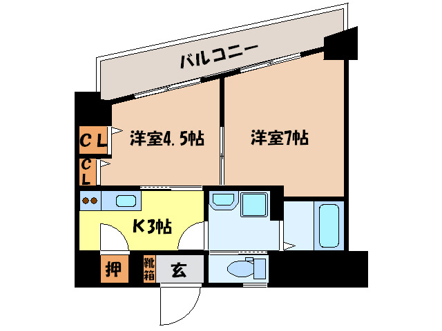 さくら坂マンション参番館の間取り