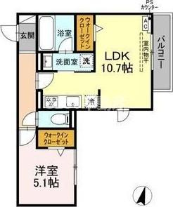 Clair島田の間取り