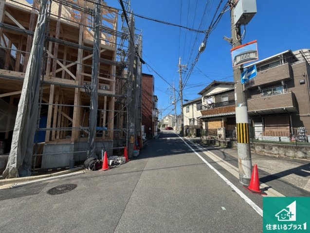 堺市東区西野　第6期　新築一戸建ての前面道路含む現地写真|現在建築中！落ち着いた街並みで新生活を始めることが出来そう！周辺の物件も併せてご紹介させて頂きます！