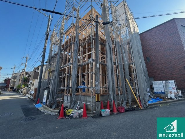 堺市東区西野　第6期　新築一戸建ての前面道路含む現地写真|現在建築中！落ち着いた街並みで新生活を始めることが出来そう！周辺の物件も併せてご紹介させて頂きます！