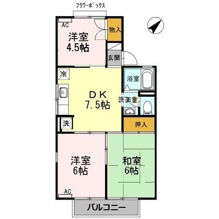 【間取り】 | セジュールＡＳＡ　A