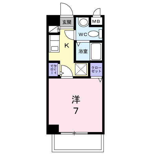フローレンス西の間取り
