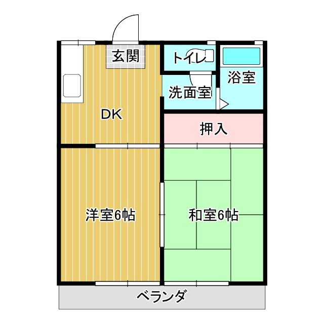 パナハイツ片山の間取り