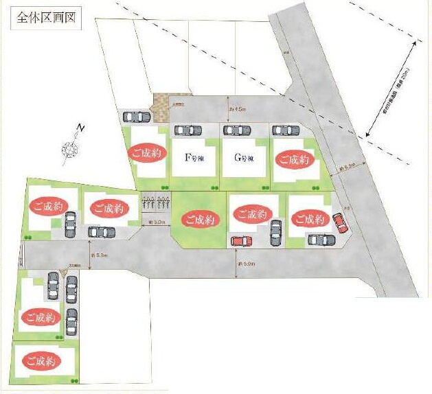 府中市南町6丁目 武蔵野線 府中本町駅 新築戸建の区画図