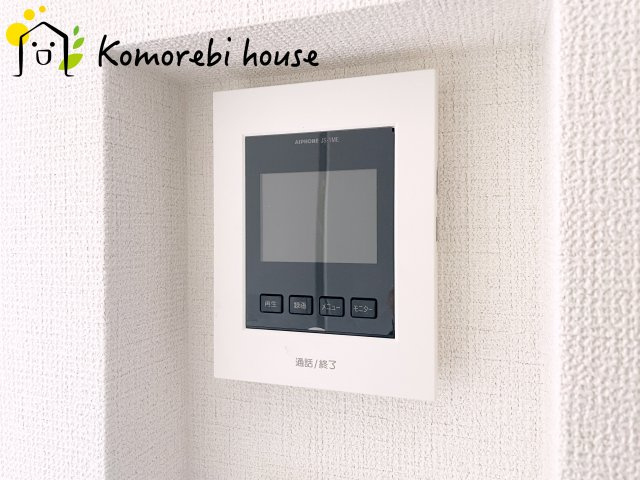 上尾市平方　3期　新築一戸建て　グラファーレ　06の防犯設備|モニター付インターホンです