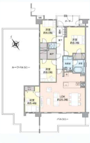 【間取り】 | エンゼルラクシィ南大沢 | 5LDKは、リビングダイニングキッチンと5つの居室がある間取りで、大家族や二世帯住宅に最適です。広々としたリビングで家族団らんを楽しみ、個室でプライベートな時間も確保でき、快適な生活を実現できますよ。