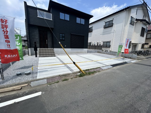 新築　前橋市城東町1期　１号棟の駐車場|現地写真　駐車スペースは並列2台分可能です！
