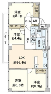 【間取り】 | 愛宕山ビューハイツ