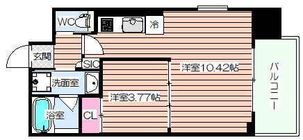 【間取り】 | プレジオ弁天町