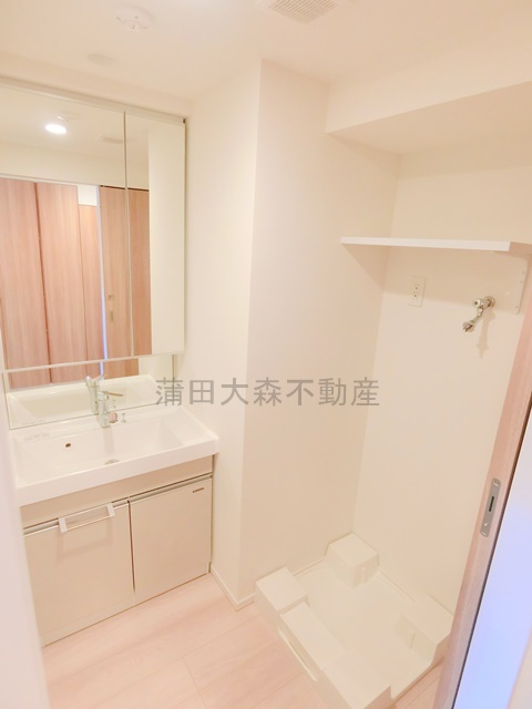 RJRプレシア蒲田の洗面所|洗面脱衣所　独立洗面台　室内洗濯機置き場