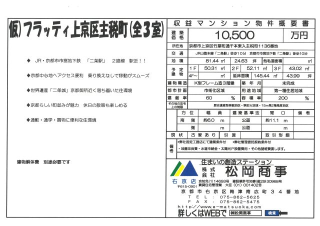 仮）フラッティ主税町
