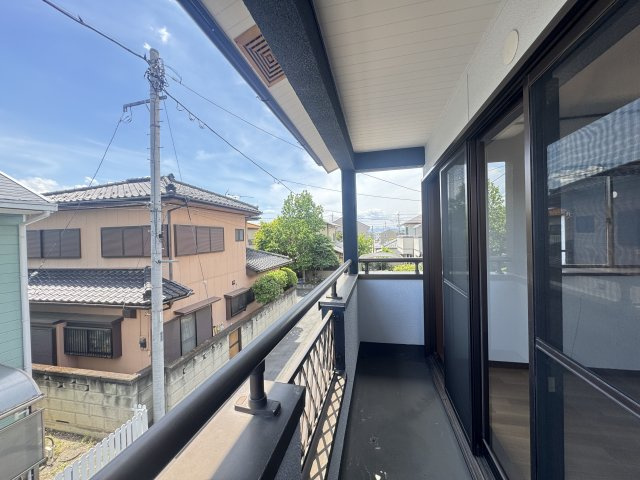 高崎市新町　中古住宅のバルコニー|現地写真　高崎市新町中古住宅