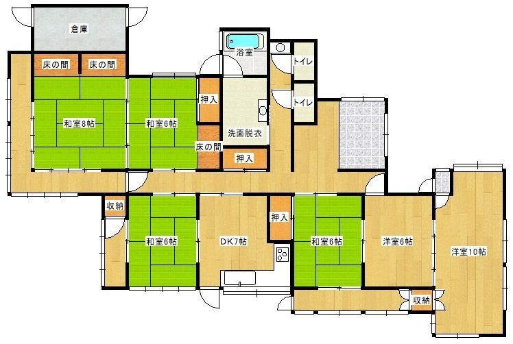 川棚町小串郷戸建ての間取り