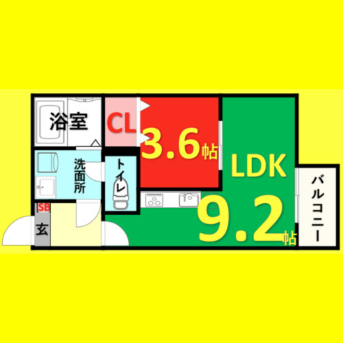 幸鶴邸(コウカクテイ)　名古屋市賃貸　仲介手数料無料の間取り