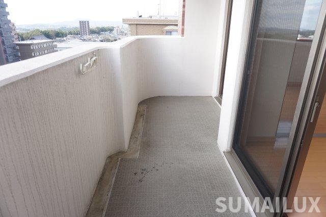 菊池郡菊陽町大字津久礼の賃貸マンションのバルコニー