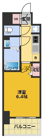 【間取り】 | メイクス名駅南Ⅱ | 間取りです。