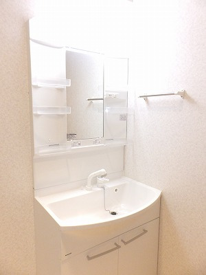 菊池郡菊陽町大字津久礼の賃貸マンションの独立洗面台