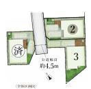 藤沢市辻堂6丁目 　新築戸建　全4棟の区画図|対象3号棟